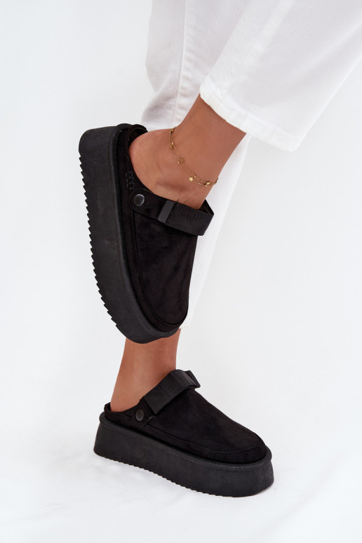 Snehule Dámske s platformous lepiacim zapínanímem čierna Jorielle Snehule Dámske s platformous lepiacim zapínanímem čierna Jorielle