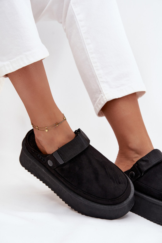 Snehule Dámske s platformous lepiacim zapínanímem čierna Jorielle Snehule Dámske s platformous lepiacim zapínanímem čierna Jorielle