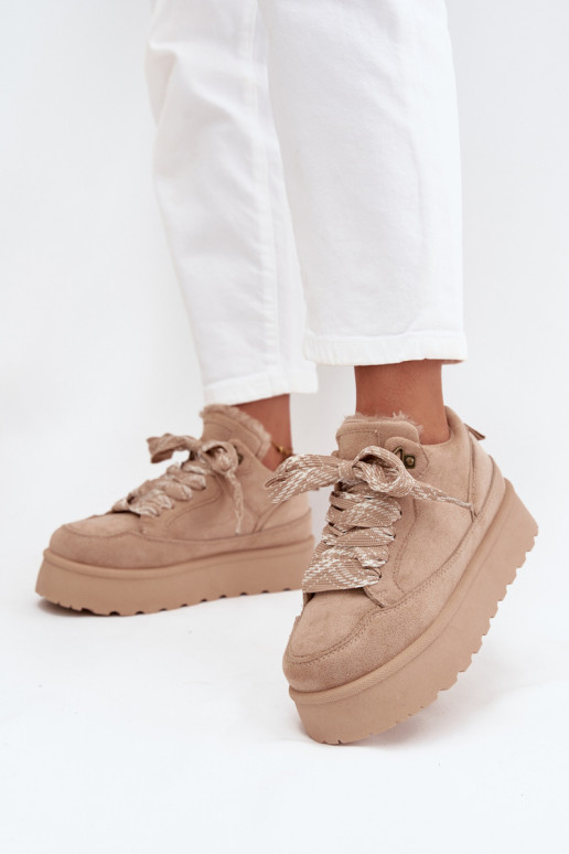 so šnúrkami Snehule Dámske s platformou zahriať sa s kožušinou vo vnútri béžová Tavelle so šnúrkami Snehule Dámske s platformou zahriať sa s kožušinou vo vnútri béžová Tavelle