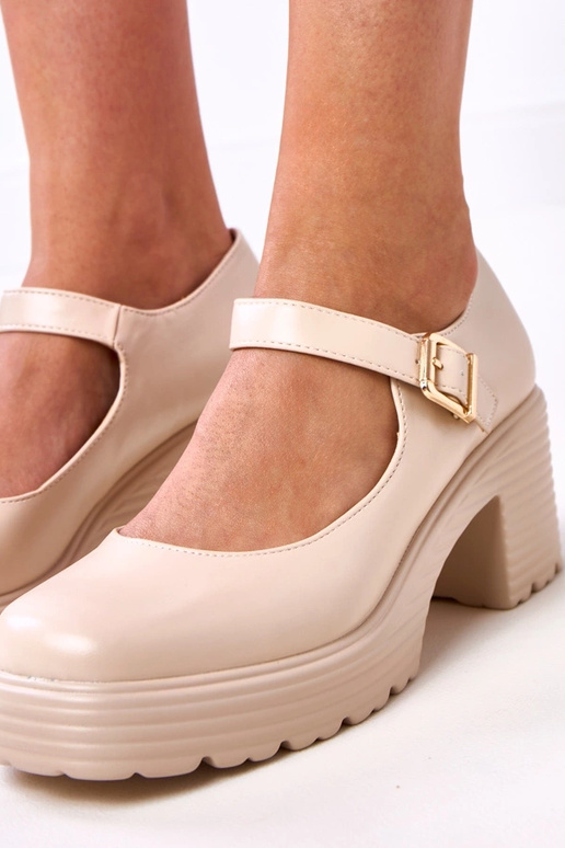 Pieskové poltopánky s podpätkom a...