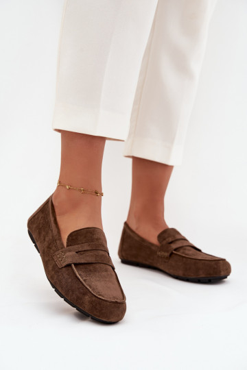 Mokasíny Mokasíny Dámsky byt khaki farby Roseline 2