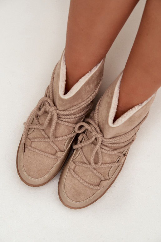 Snehule Dámske so štýlovými detailmi béžová Rebekah Snehule Dámske so štýlovými detailmi béžová Rebekah