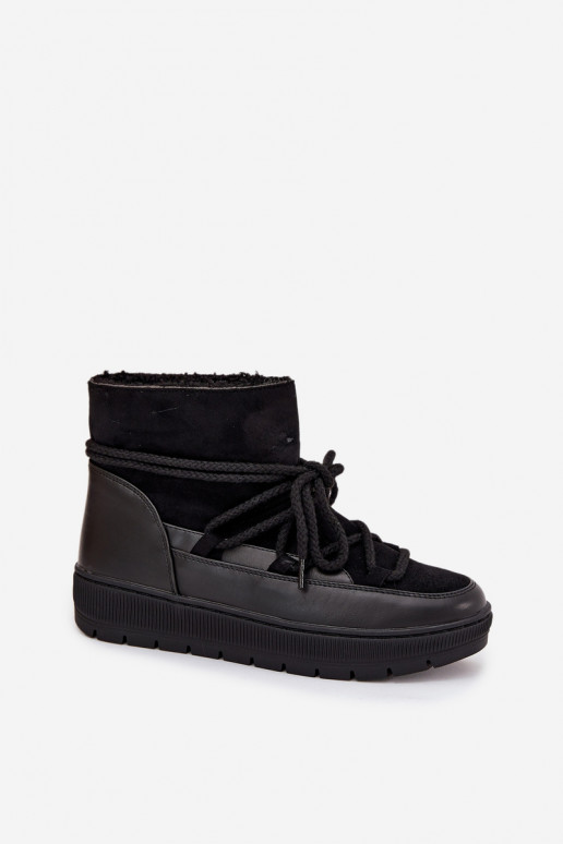 Snehule Dámske so štýlovými detailmi čierna Rebekah