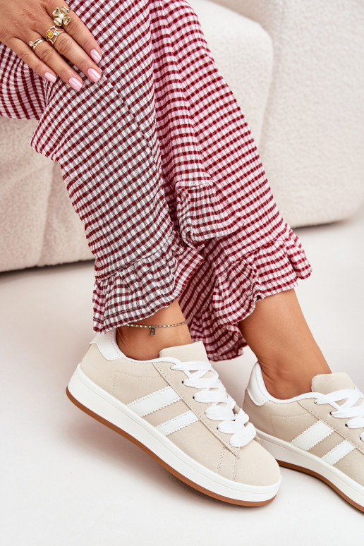 tenisky Tenisky model obuvi Dámske z eko kože béžová Ravina tenisky Tenisky model obuvi Dámske z eko kože béžová Ravina