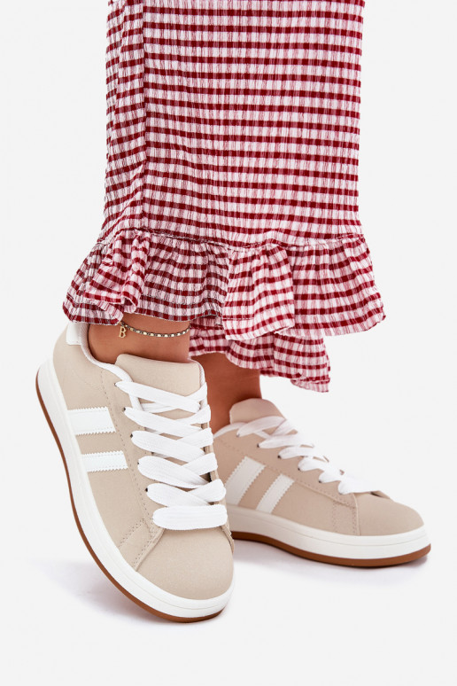 tenisky Tenisky model obuvi Dámske z eko kože béžová Ravina tenisky Tenisky model obuvi Dámske z eko kože béžová Ravina