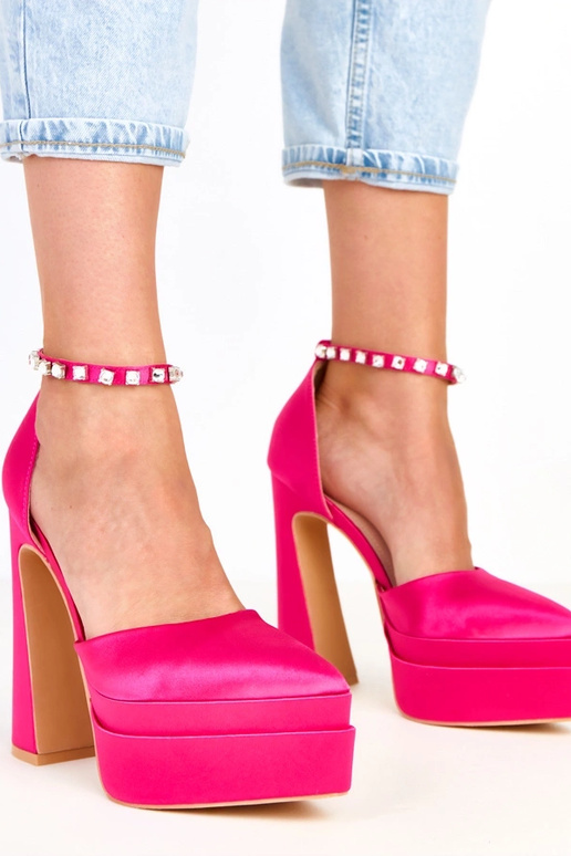 Ružové lodičky na platforme s...