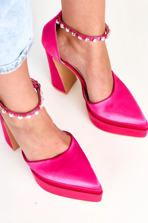 Ružové lodičky na platforme s...