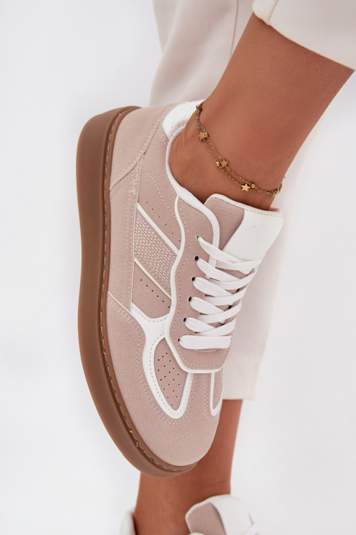 Nízka Tenisky model obuvi Dámske béžová Brenelle