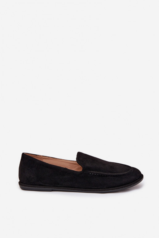 dámske mokasínyz eko semišuu rovná sa čierna Miryelle
