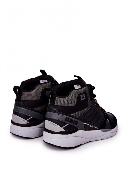 Vysoká Pánske topánky v športovom štýle Big Star II174223 čierna Vysoká Pánske topánky v športovom štýle Big Star II174223 čierna