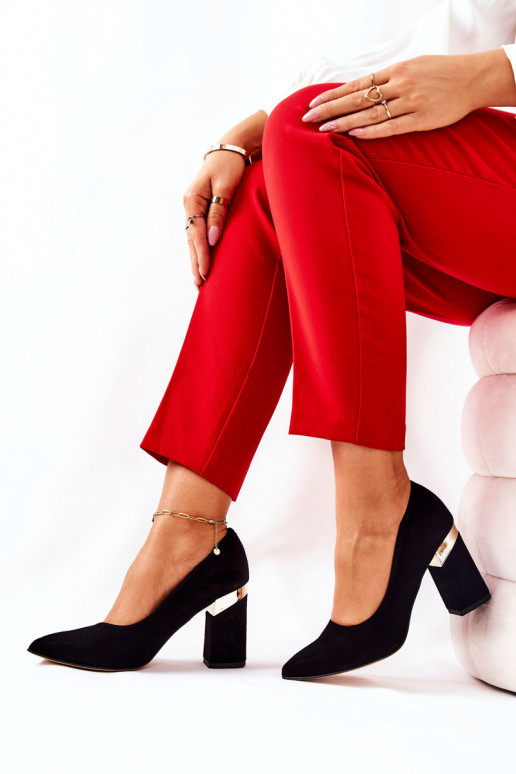 Semišové topánky LeInski 3117 čierna Semišové topánky LeInski 3117 čierna