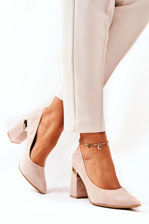 Semišové topánky LeInski 3117 béžová Semišové topánky LeInski 3117 béžová