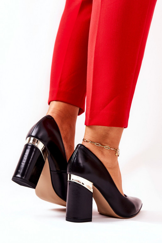 Kožené Topánky LeInski 3117 čierna