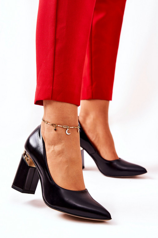 Kožené Topánky LeInski 3117 čierna