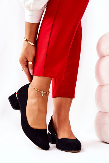 Semišové topánky LeInski 3118 čierna