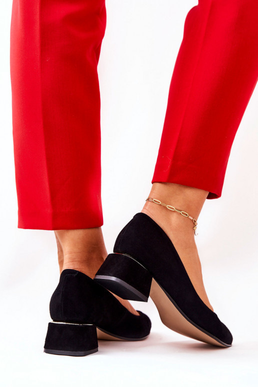 Semišové topánky LeInski 3118 čierna Semišové topánky LeInski 3118 čierna