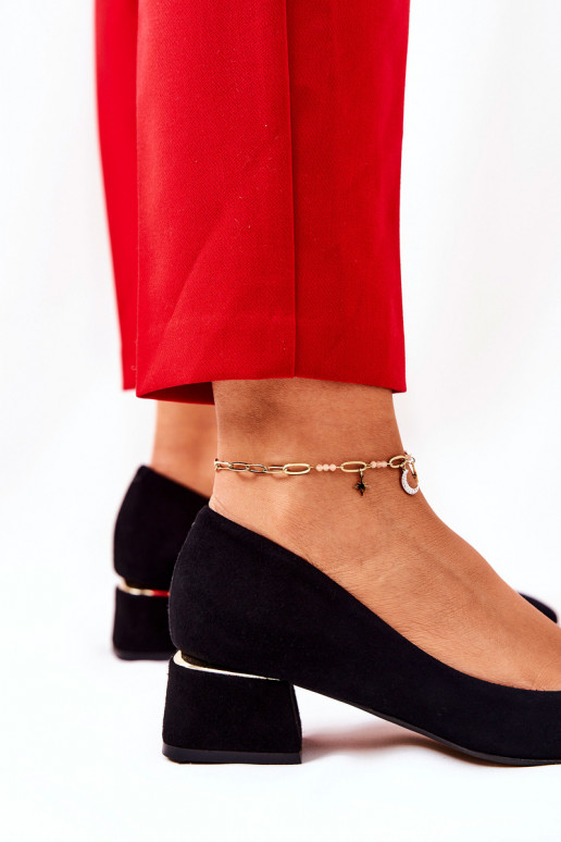 Semišové topánky LeInski 3118 čierna Semišové topánky LeInski 3118 čierna