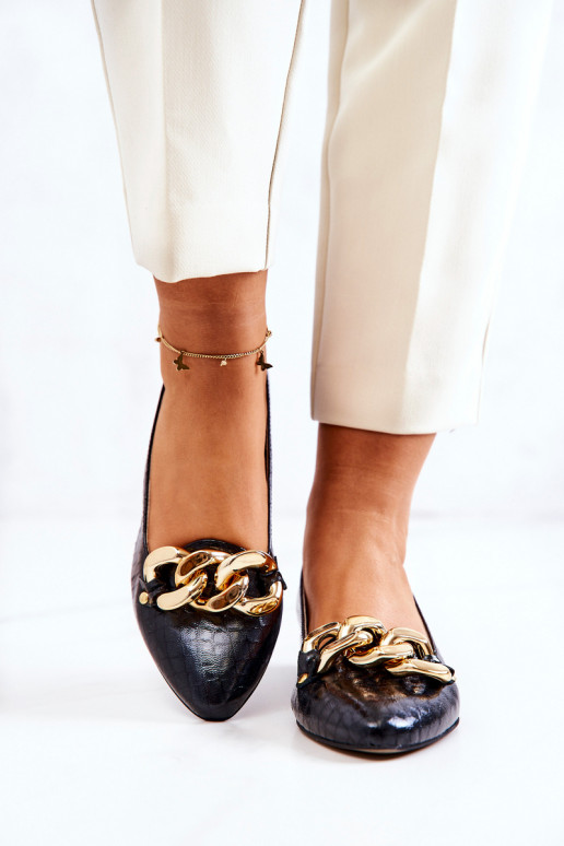 Kožené s imitáciou hadej kože Topánky čierna Elissabeth Kožené s imitáciou hadej kože Topánky čierna Elissabeth