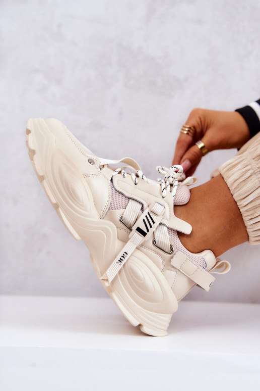 tenisky Tenisky model obuvi GOE JJ2N4082 béžová tenisky Tenisky model obuvi GOE JJ2N4082 béžová