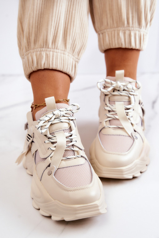 tenisky Tenisky model obuvi GOE JJ2N4082 béžová tenisky Tenisky model obuvi GOE JJ2N4082 béžová