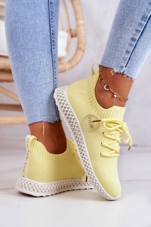 Dámske Športový štýl topánky GOE JJ2N4150 žltá Dámske Športový štýl topánky GOE JJ2N4150 žltá