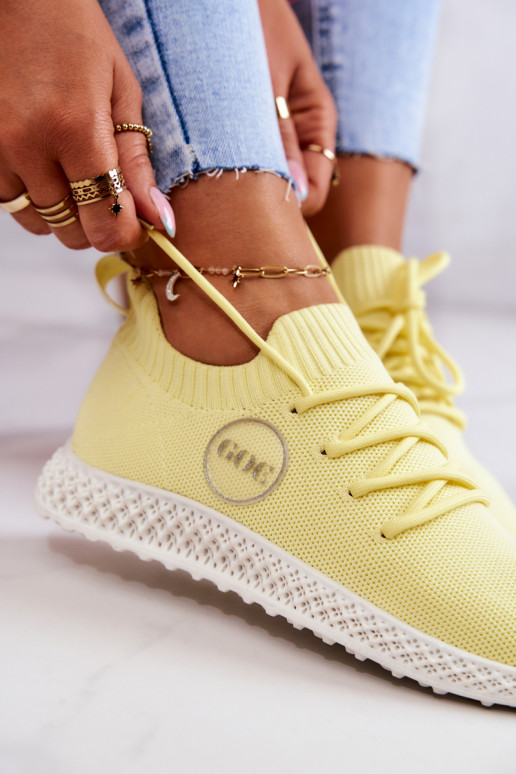 Dámske Športový štýl topánky GOE JJ2N4150 žltá Dámske Športový štýl topánky GOE JJ2N4150 žltá