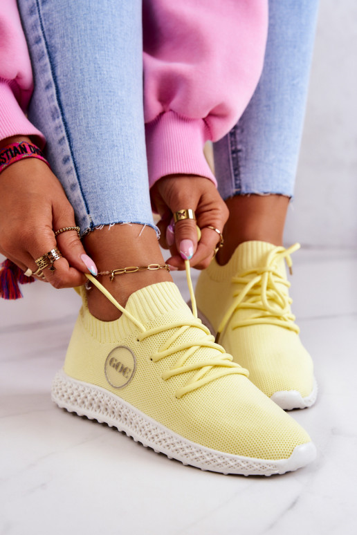 Dámske Športový štýl topánky GOE JJ2N4150 žltá Dámske Športový štýl topánky GOE JJ2N4150 žltá