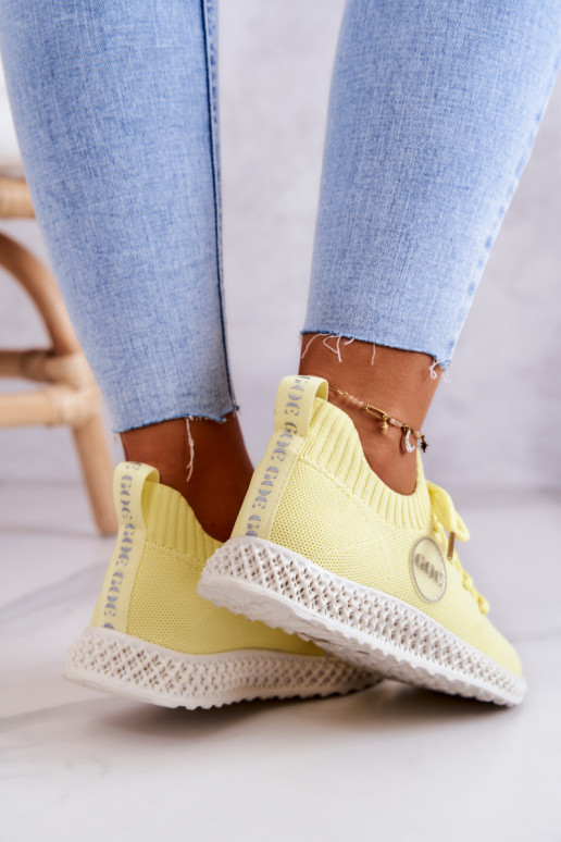 Dámske Športový štýl topánky GOE JJ2N4150 žltá Dámske Športový štýl topánky GOE JJ2N4150 žltá