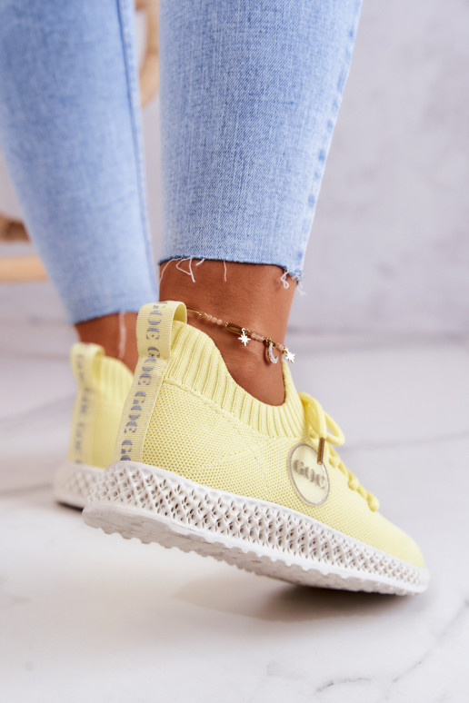 Dámske Športový štýl topánky GOE JJ2N4150 žltá Dámske Športový štýl topánky GOE JJ2N4150 žltá