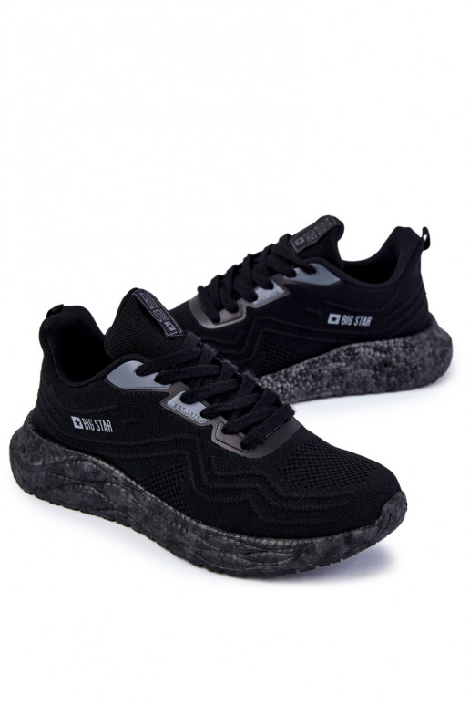 Jednoduché pánske tenisky Big Star KK174018 čierna Jednoduché pánske tenisky Big Star KK174018 čierna