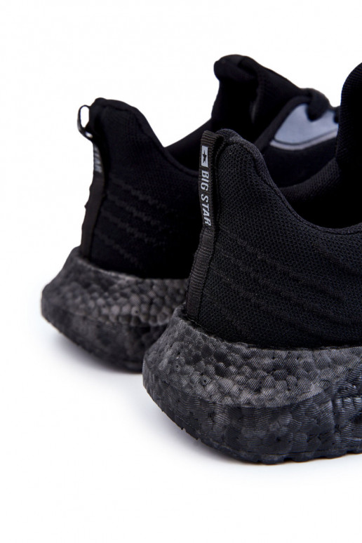 Jednoduché pánske tenisky Big Star KK174018 čierna Jednoduché pánske tenisky Big Star KK174018 čierna