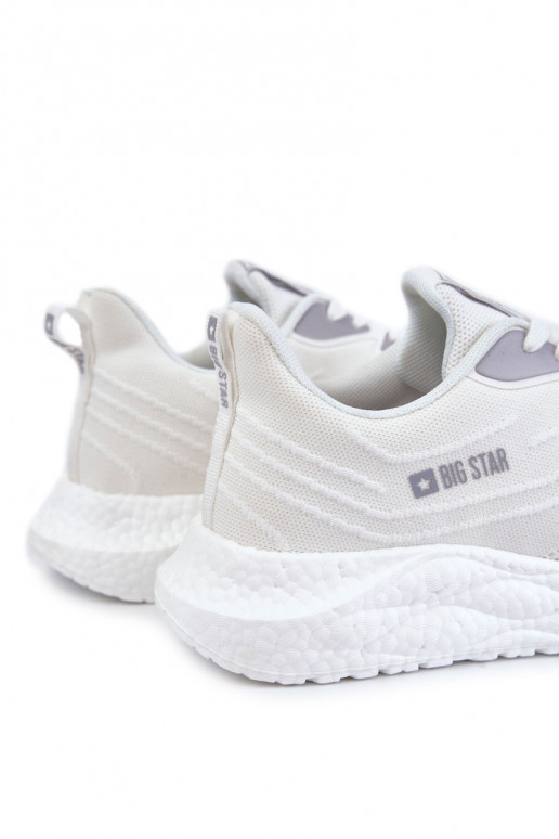 Jednoduché pánske tenisky Big Star KK174017 biela farba Jednoduché pánske tenisky Big Star KK174017 biela farba