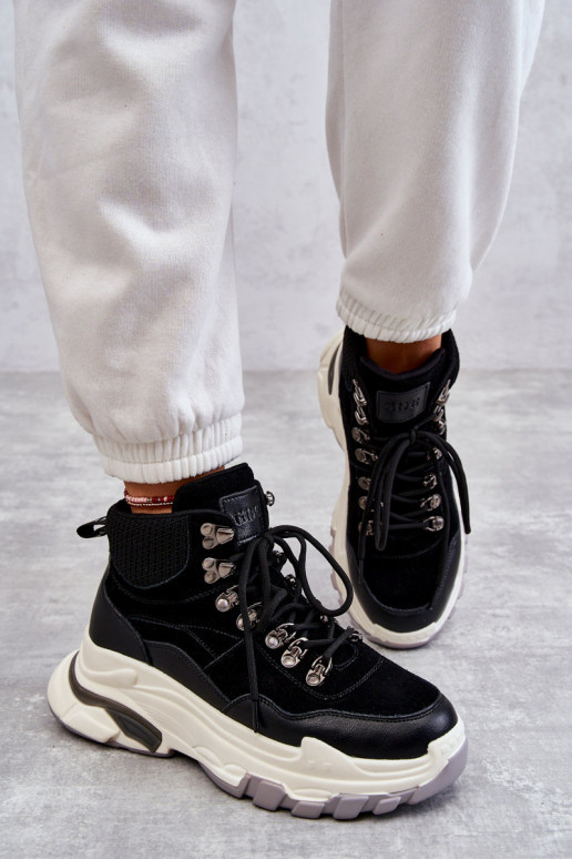 Dámske Vysoká tenisky GOE KK2N4098 čierna Dámske Vysoká tenisky GOE KK2N4098 čierna