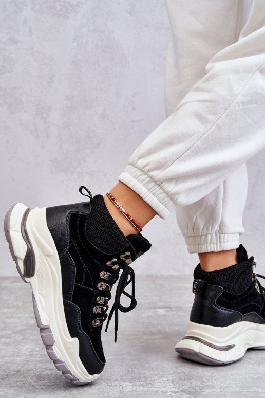 Dámske Vysoká tenisky GOE KK2N4098 čierna Dámske Vysoká tenisky GOE KK2N4098 čierna