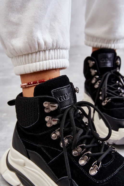 Dámske Vysoká tenisky GOE KK2N4098 čierna Dámske Vysoká tenisky GOE KK2N4098 čierna