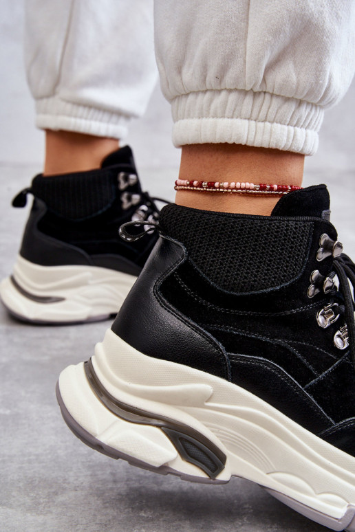 Dámske Vysoká tenisky GOE KK2N4098 čierna Dámske Vysoká tenisky GOE KK2N4098 čierna