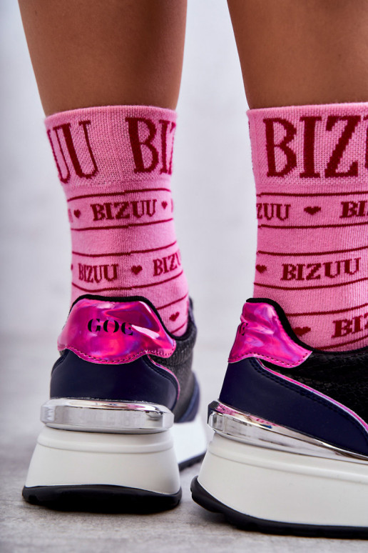 Dámske tenisky Zapnuté INedge GOE KK2N4081 Čierna a-tmavomodrá