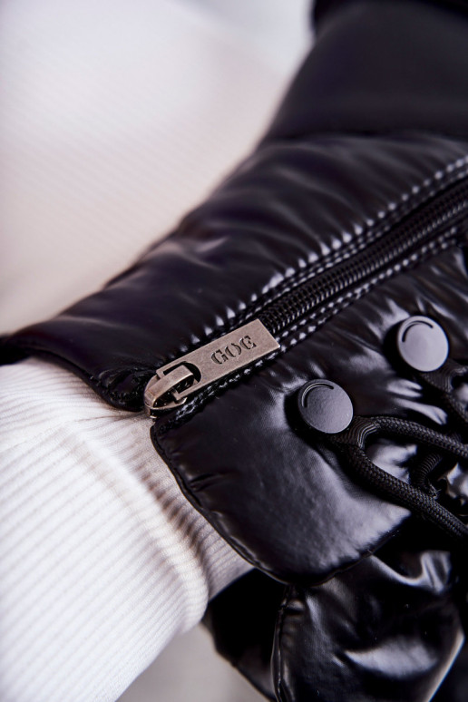 Dámske Snehule so šnúrkami GOE KK2N4017 čierna Dámske Snehule so šnúrkami GOE KK2N4017 čierna