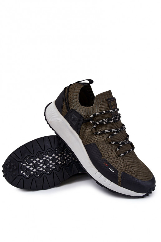 pánske tenisky Big Star KK174014 khaki farby pánske tenisky Big Star KK174014 khaki farby