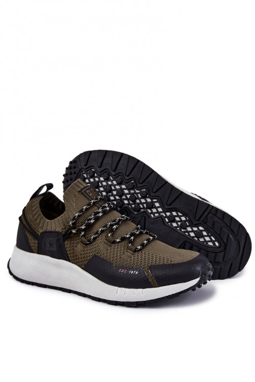 pánske tenisky Big Star KK174014 khaki farby pánske tenisky Big Star KK174014 khaki farby