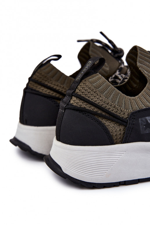 pánske tenisky Big Star KK174014 khaki farby pánske tenisky Big Star KK174014 khaki farby