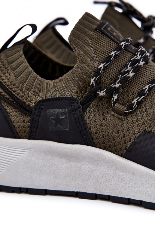 pánske tenisky Big Star KK174014 khaki farby pánske tenisky Big Star KK174014 khaki farby