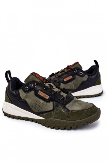 pánske Klasický model tenisky Memory Foam Big Star KK174272 zelená farba 2