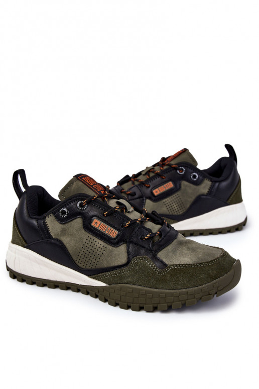 pánske Klasický model tenisky Memory Foam Big Star KK174272 zelená farba pánske Klasický model tenisky Memory Foam Big Star KK174272 zelená farba