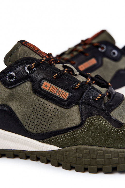 pánske Klasický model tenisky Memory Foam Big Star KK174272 zelená farba pánske Klasický model tenisky Memory Foam Big Star KK174272 zelená farba