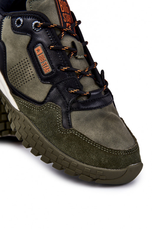 pánske Klasický model tenisky Memory Foam Big Star KK174272 zelená farba pánske Klasický model tenisky Memory Foam Big Star KK174272 zelená farba