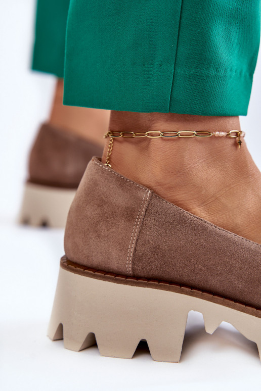 zo semišu topánky s ozdobami Laura Messi 2489 Hnedá farba zo semišu topánky s ozdobami Laura Messi 2489 Hnedá farba