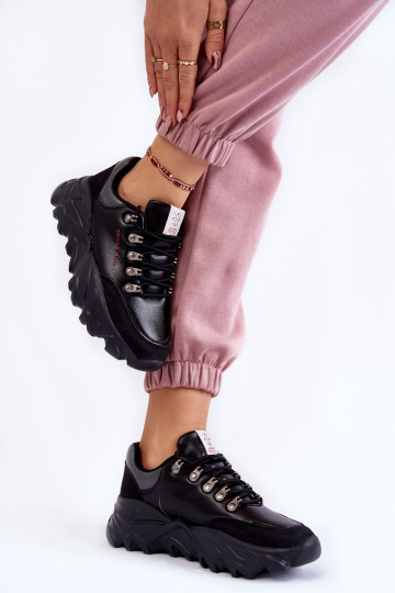 Dámske Tenisky model obuvi s platformou Cross Jeans KK2R4073C čierna 2