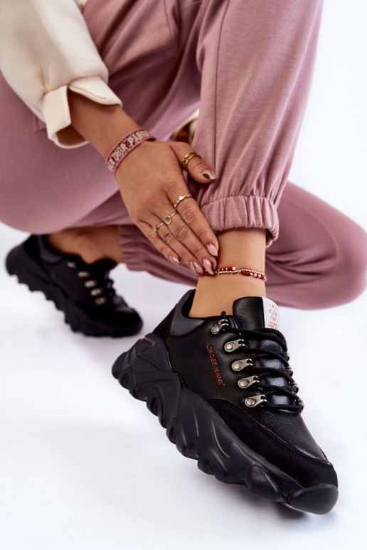 Dámske Tenisky model obuvi s platformou Cross Jeans KK2R4073C čierna Dámske Tenisky model obuvi s platformou Cross Jeans KK2R4073C čierna