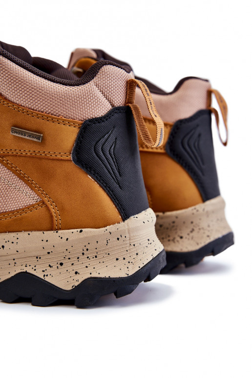 pánske turistické topánky zahriať sa Cross Jeans KK1R4020C Hnedá farba pánske turistické topánky zahriať sa Cross Jeans KK1R4020C Hnedá farba